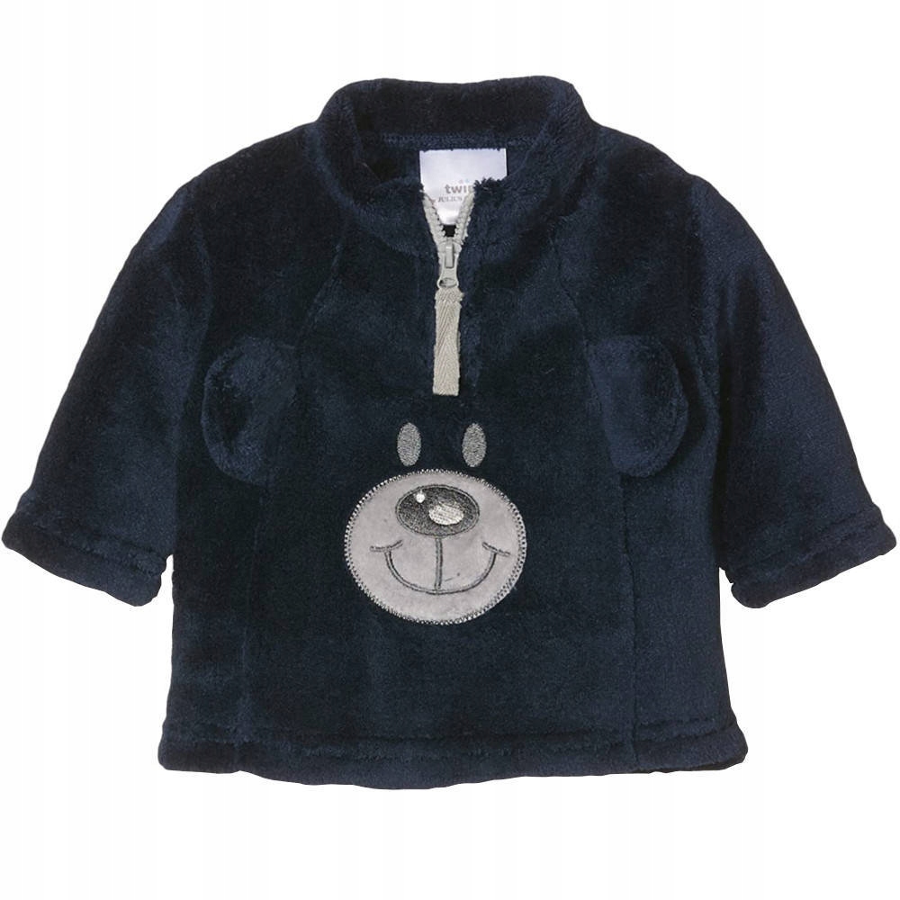 

Bluza Sweter Pluszowy Miś 6-9 Mcy 74 CM Niebieski