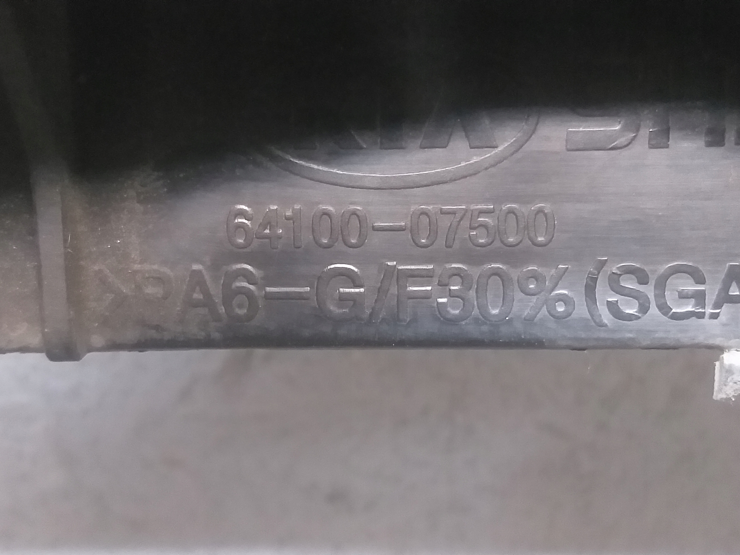 support panel for radiators KIA PICANTO and 1 LIFT 64100-07500