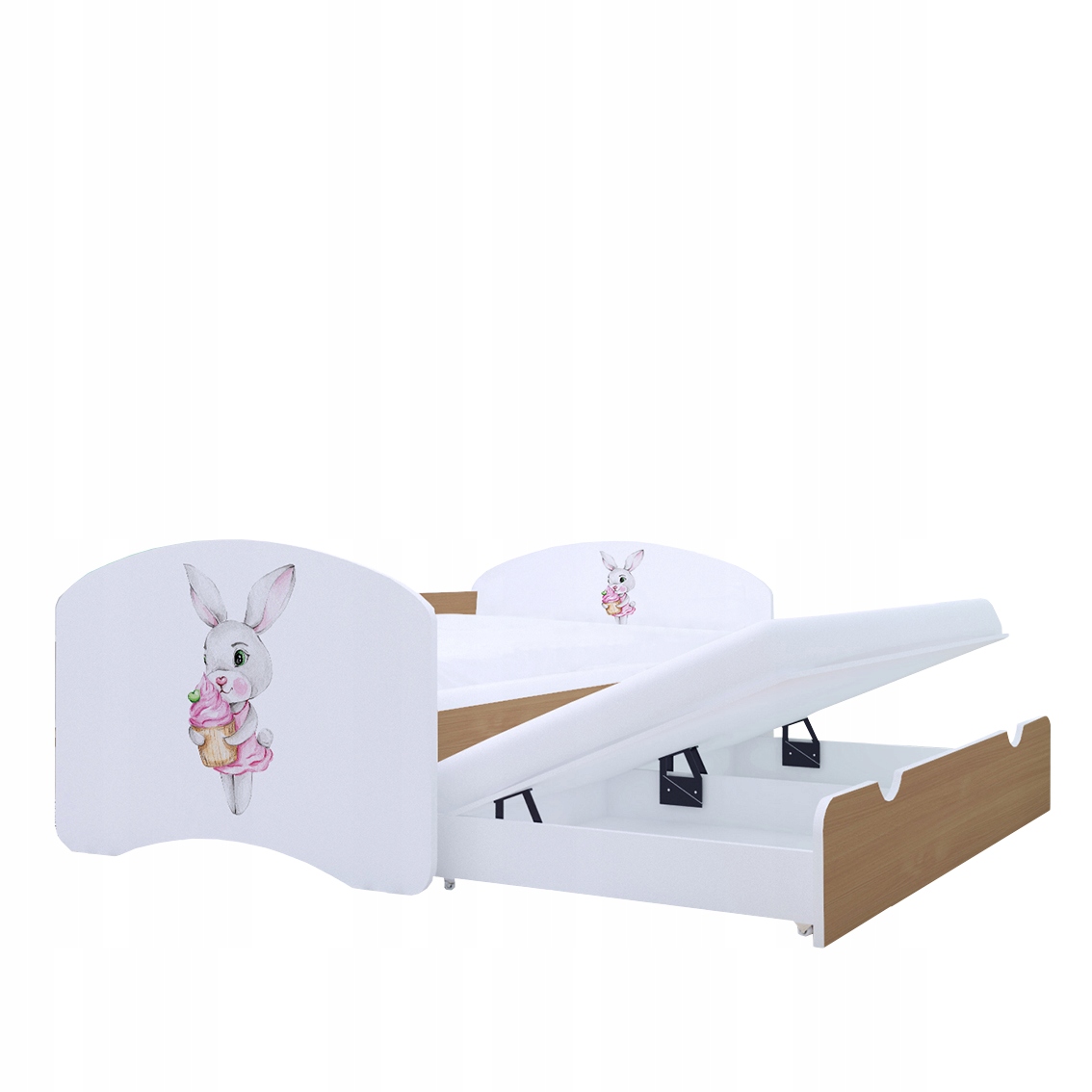 ŁÓŻKO DZIECIĘCE 200/90 PODWÓJNE - BUK