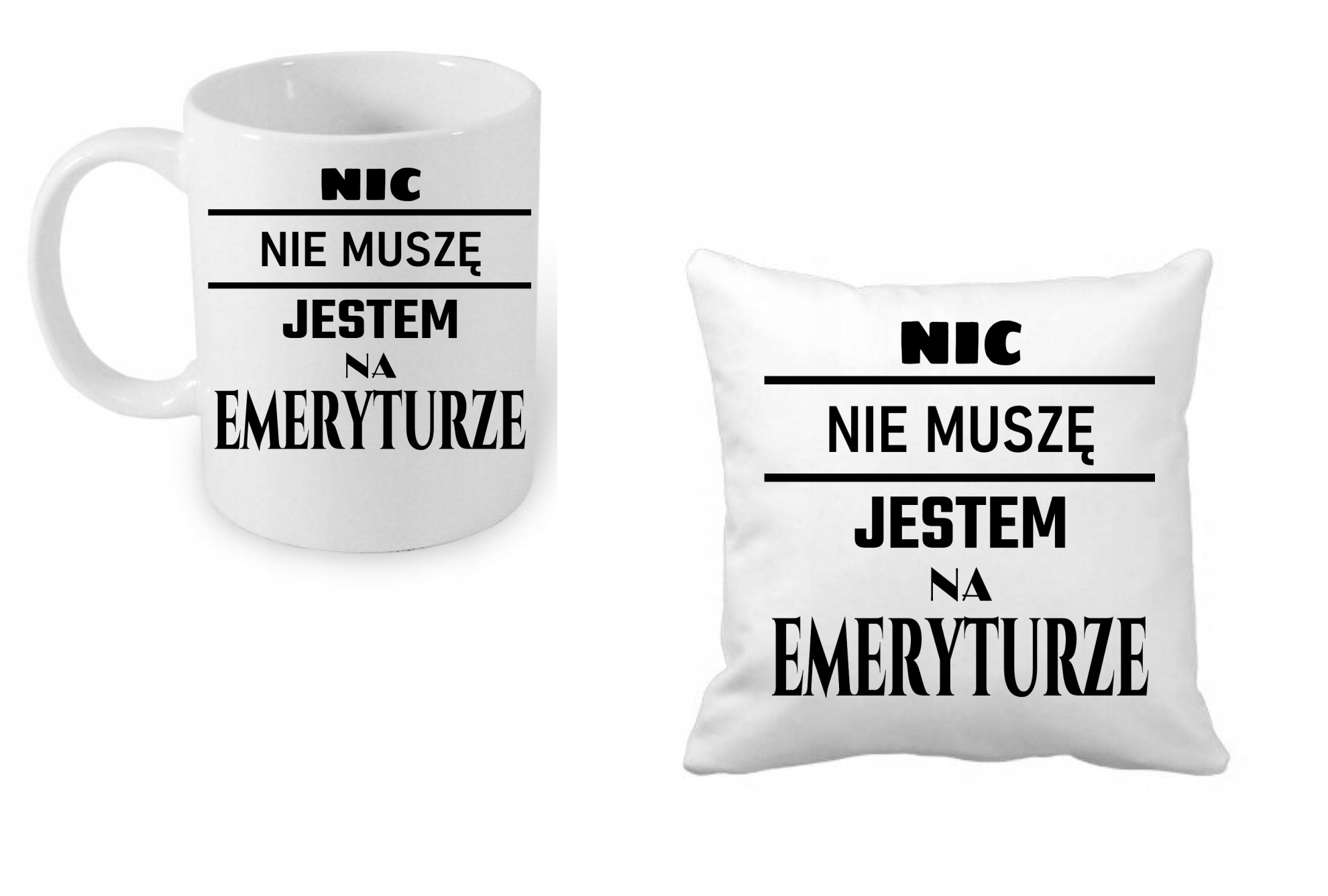 

Zestaw dla emeryta Emerytura kubek+poduszkaPREZENT