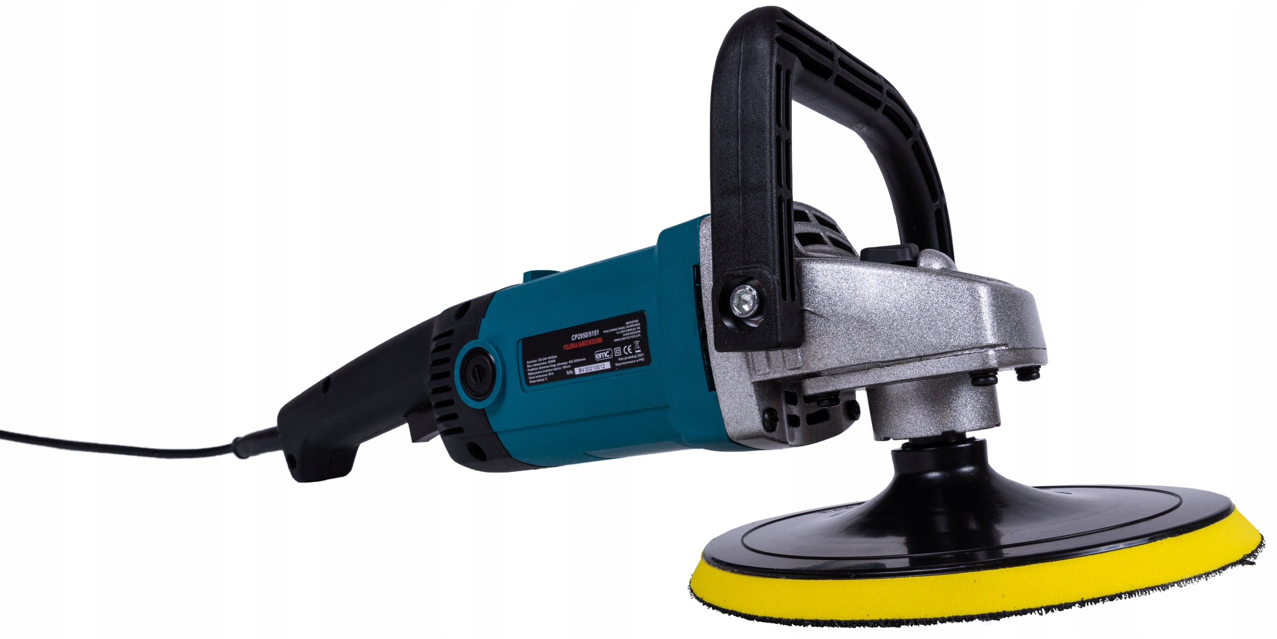 POLERKA SAMOCHODOWA ELEKTRYCZNA +4 GĄBKA ZESTAW Maksymalna prędkość obrotowa 3800 RPM