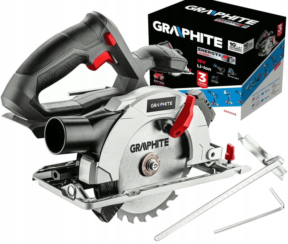 

Graphite Pilarka 18V bez akum 150mm Energy+ 58G008