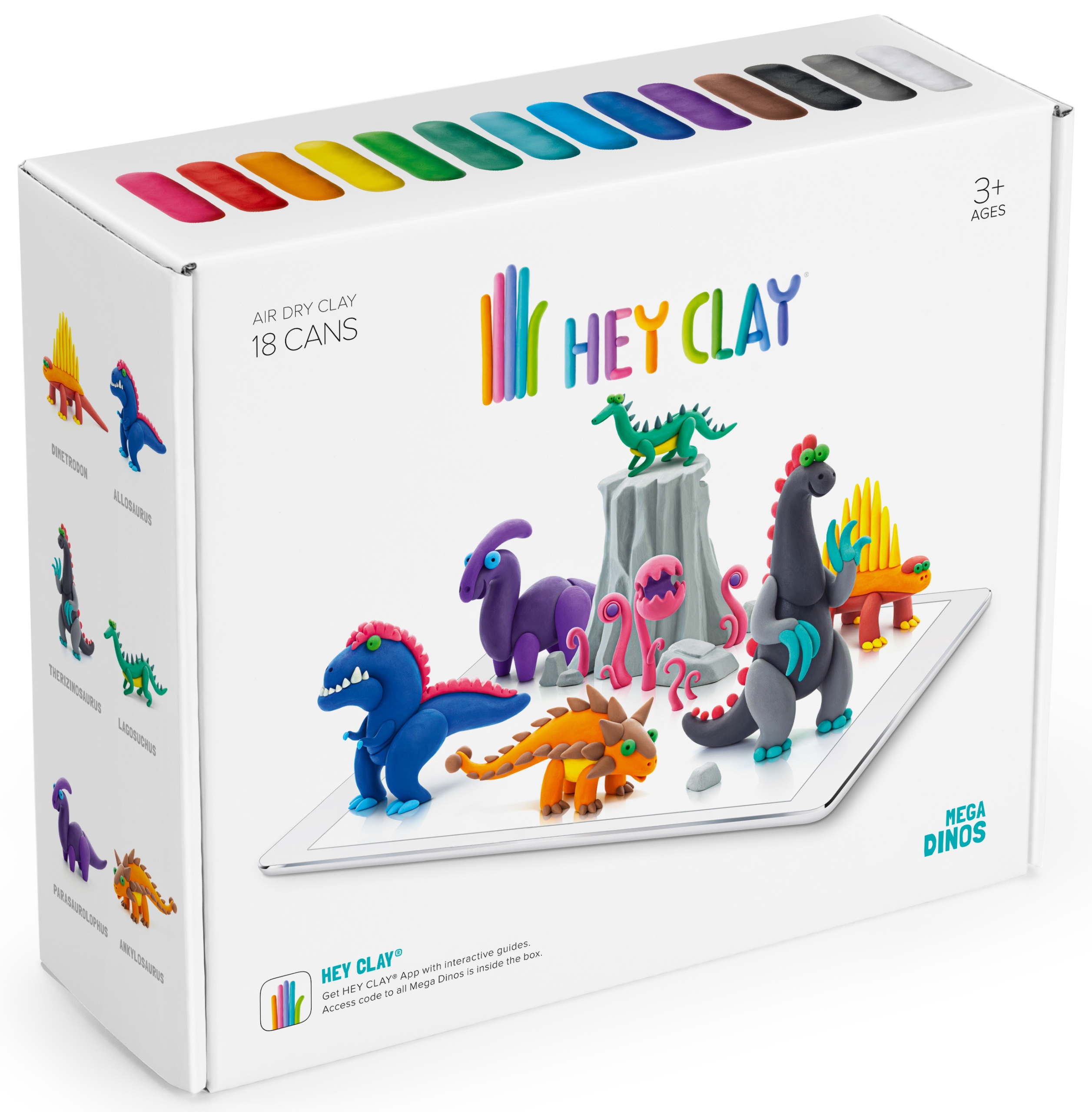 

Hey Clay Masa plastyczna +aplikacja Dinos
