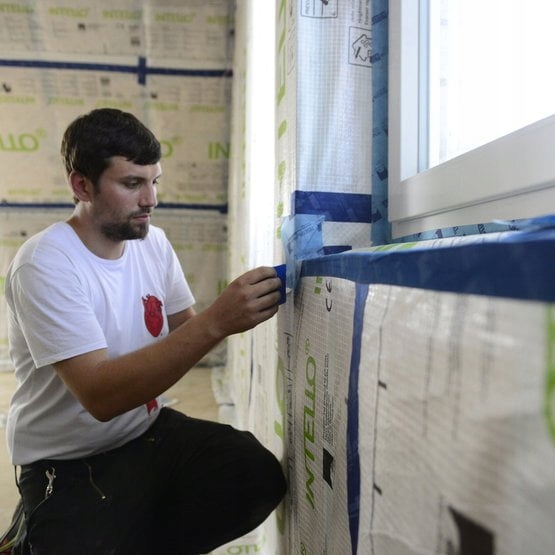 Aktywna paroizolacja folia Intello Plus 75m² Szerokość 1.5 m