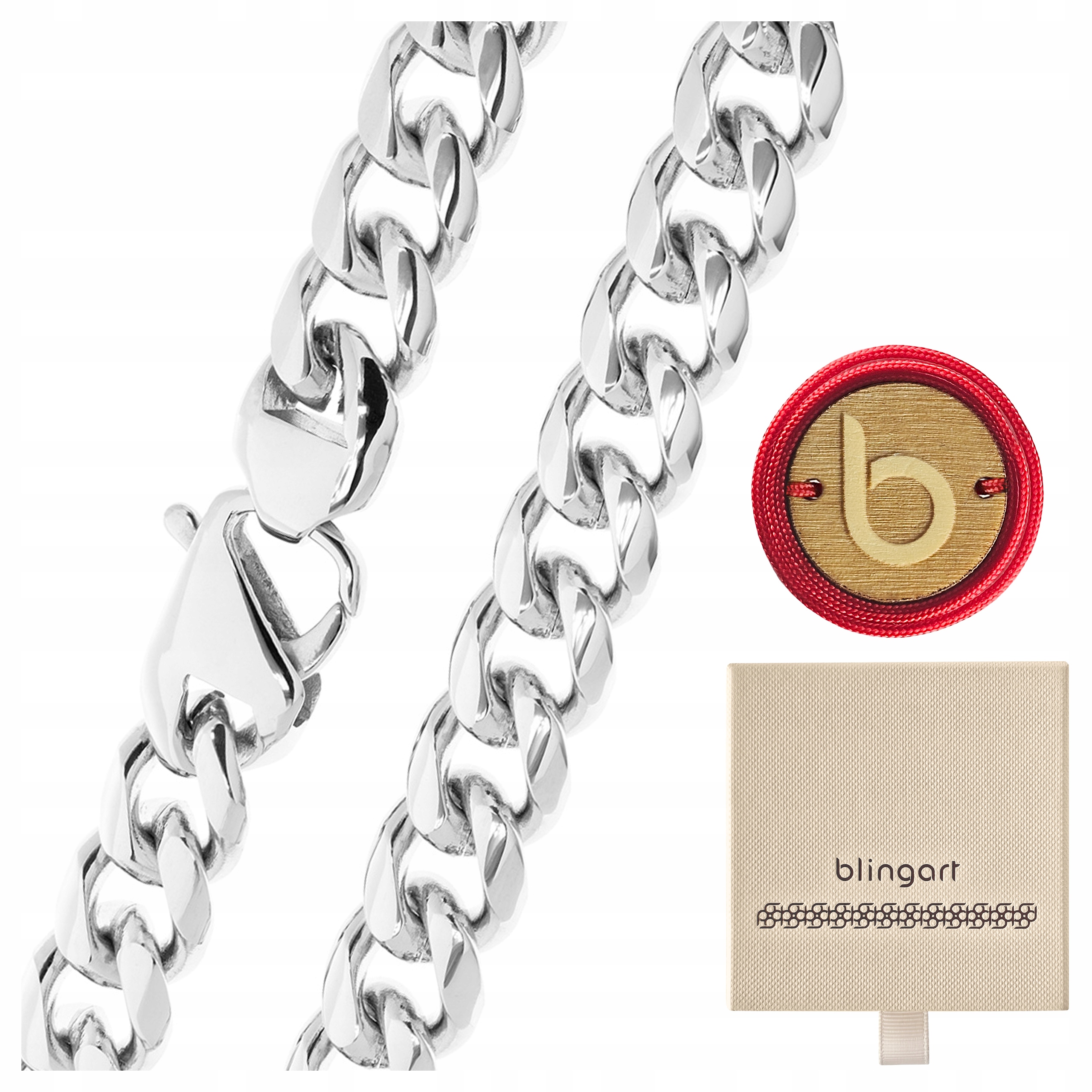 Řetízek z chirurgické ocel Pancr, silný náhrdelník, 60 cm Blingart