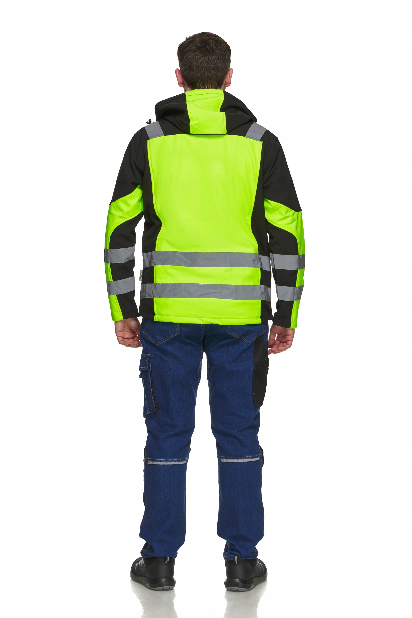 Kurtka robocza CLASSIC VIS z odblaskami SOFTSHELL z kapturem / 3XL Marka inna