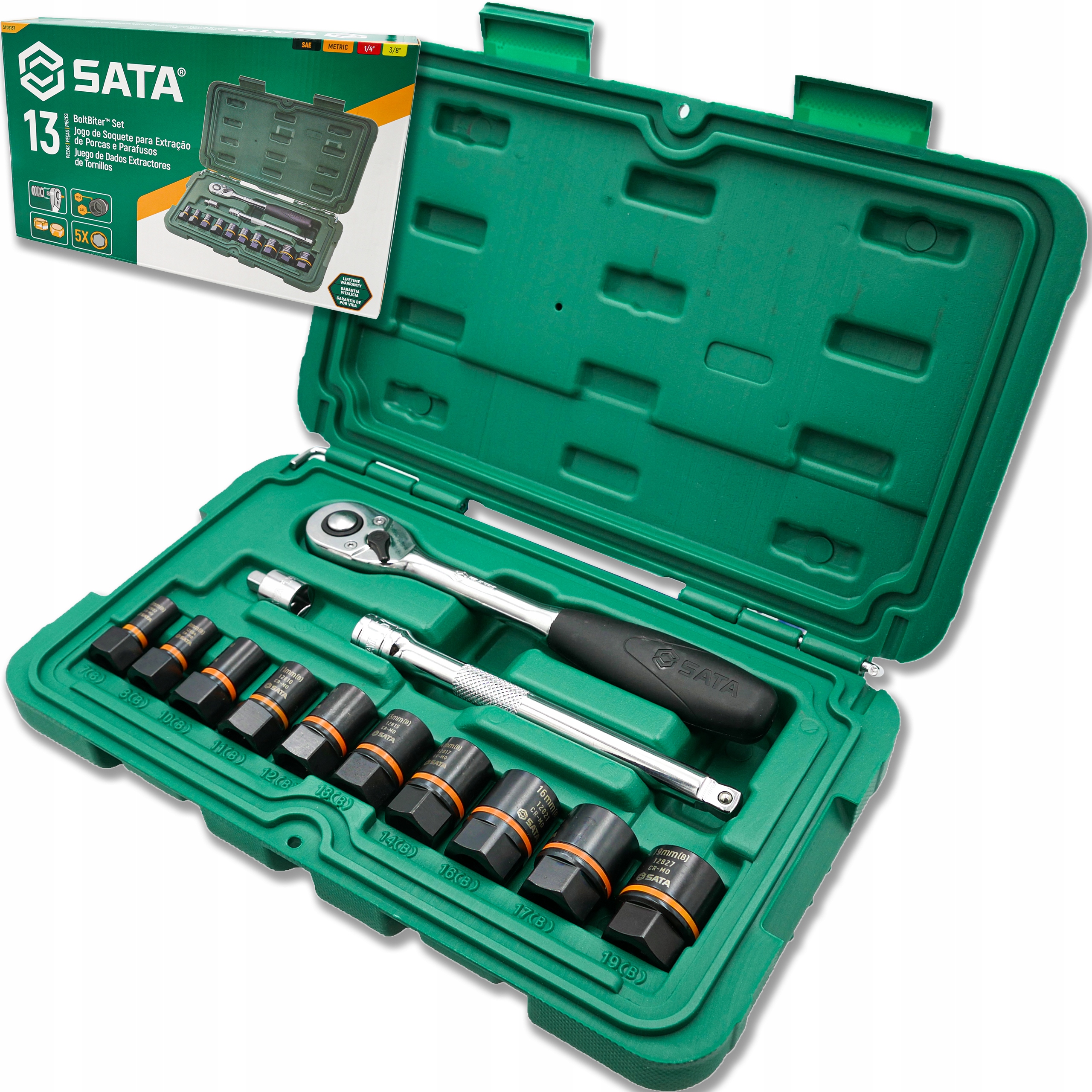 SATA ZESTAW DO USZKODZONYCH ŚRUB BOLTBITER 13 SZT.