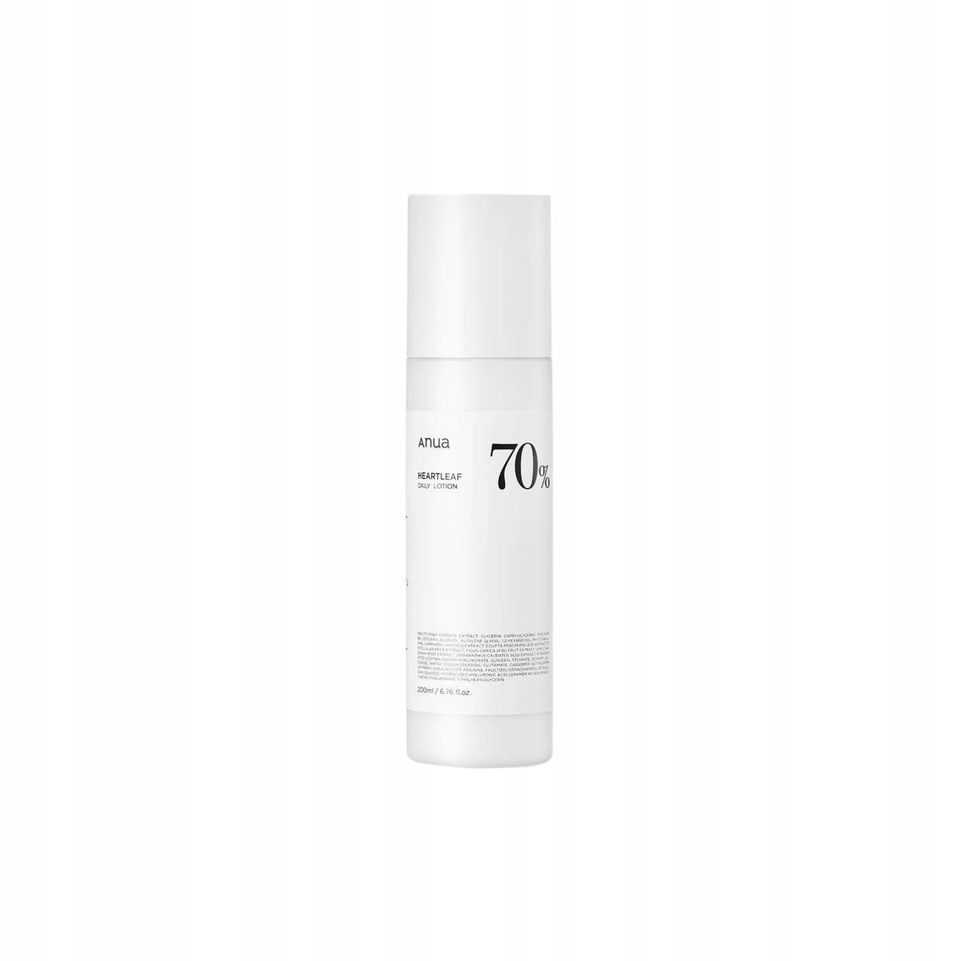Anua Heartleaf 70 Daily Lotion 200 ML Denní pleťové mléko s obsahem 70% extraktu z Houttuynia Cordata 200 ml
