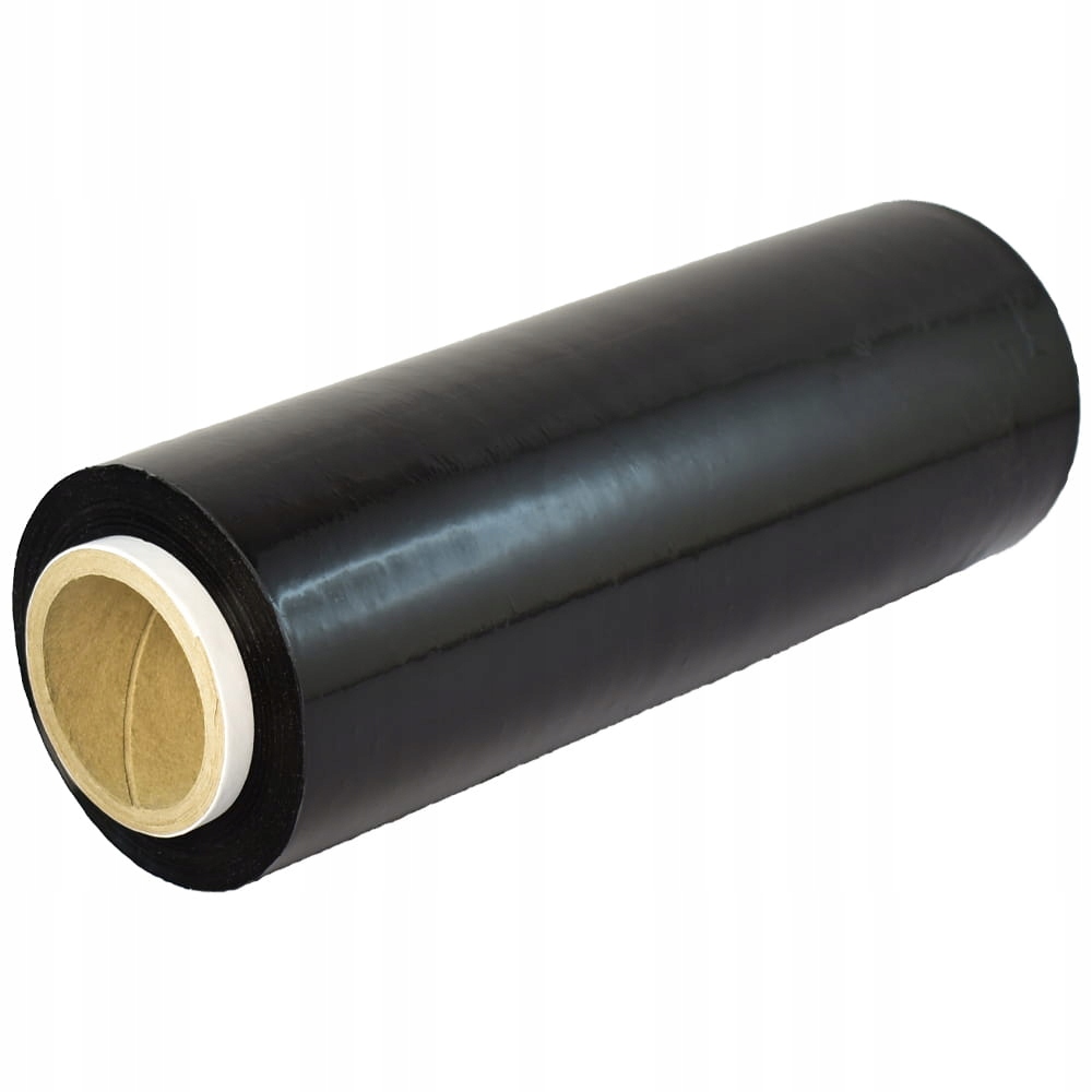FOLIA STRETCH CZARNA KRYJĄCA MINI RAP 250mm/700g MOCNA GRUBA PREMIUM PAKOWA
