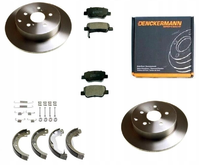 Kotouče Čelisti Pružiny Toyota Verso 2009-2018 Zadní Sada 297MM