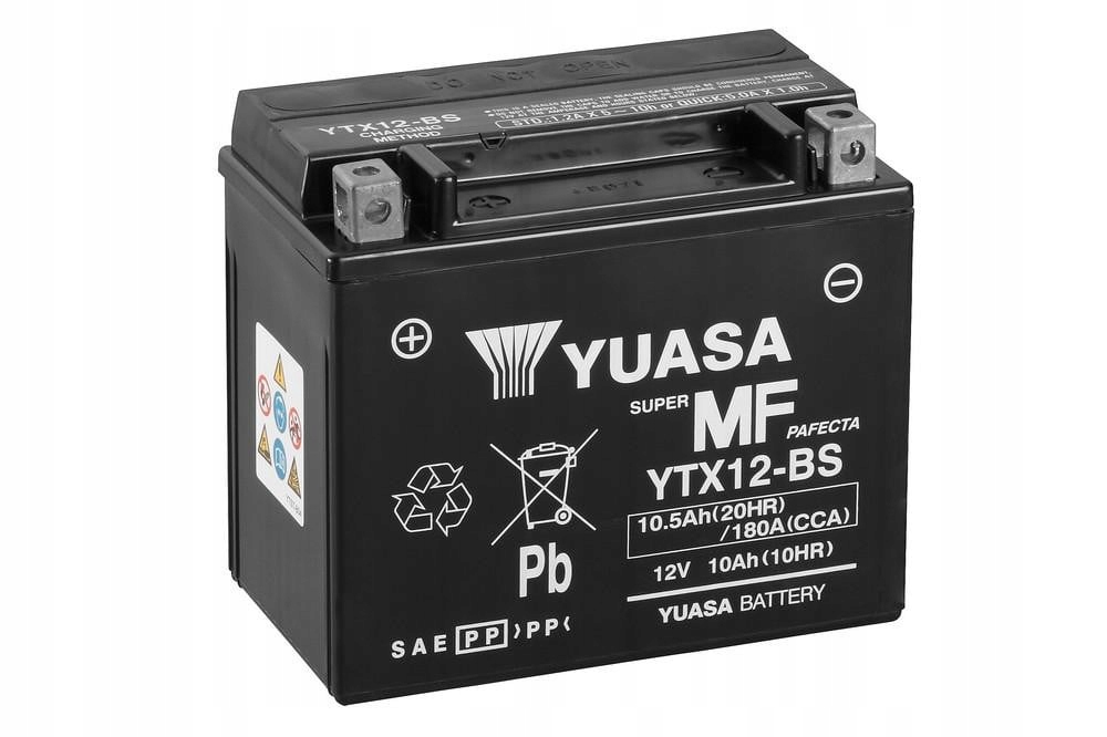 Yuasa W/c Bezúdržbová batéria s továrenskou aktiváciou YTX12 Fa YTX12