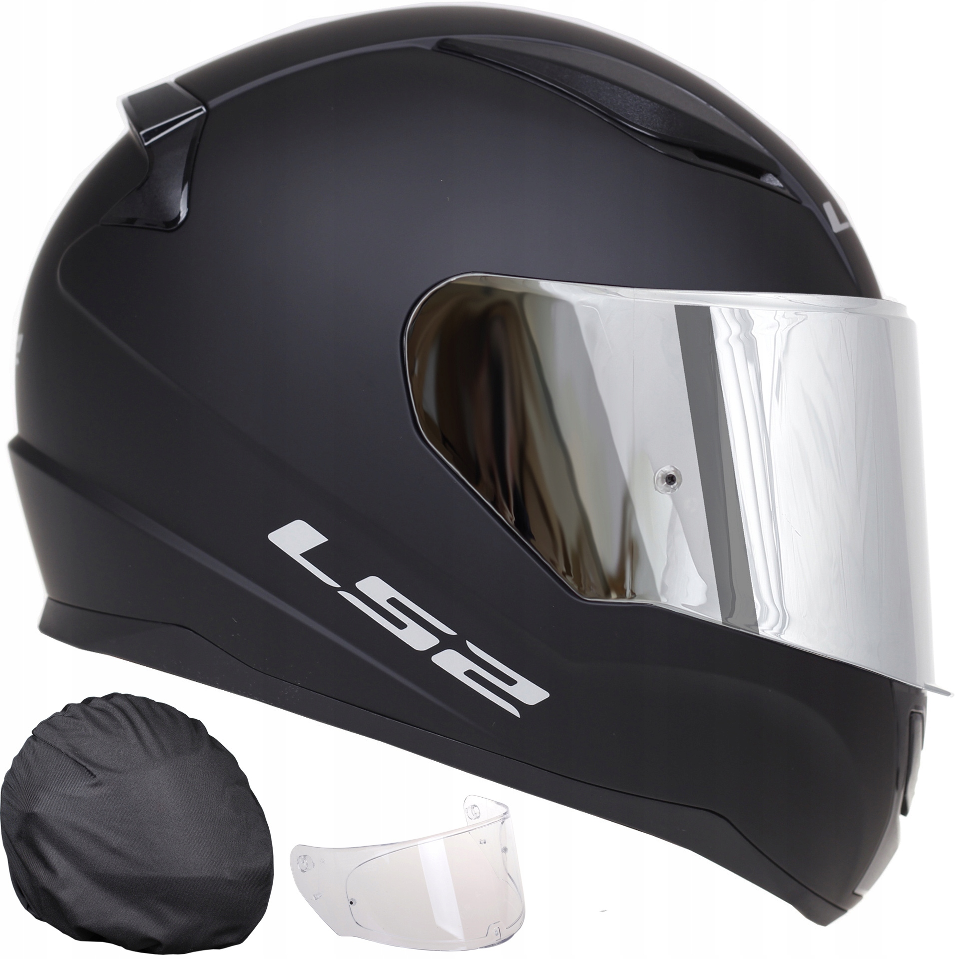 KASK LS2 FF353 RAPID II CZARNY MAT na motor skuter INTEGRALNY 2 SZYBY