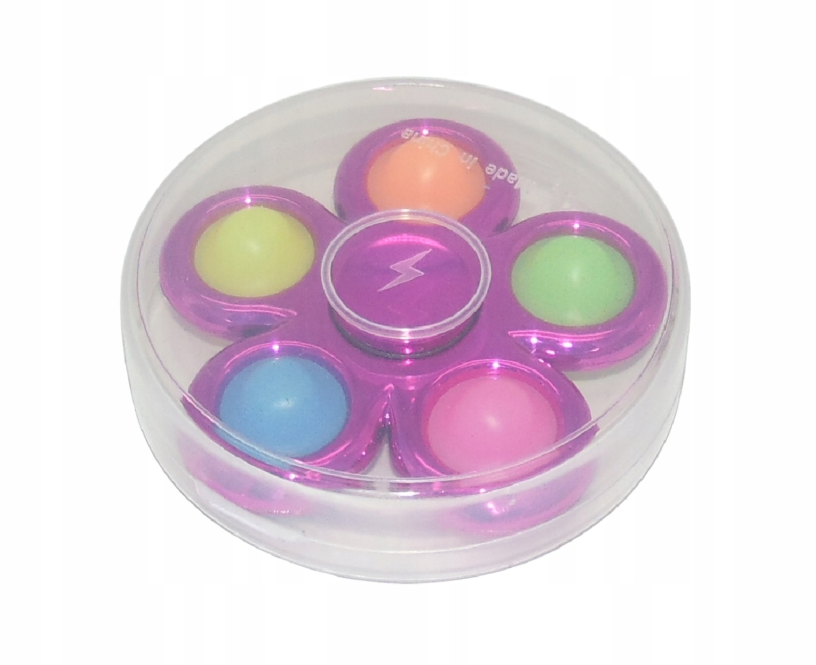 SPINNER PUSH BUBBLE POP IT FIDGET 5 KÓŁEK ZABAWKA Rodzaj Fidget Spinner