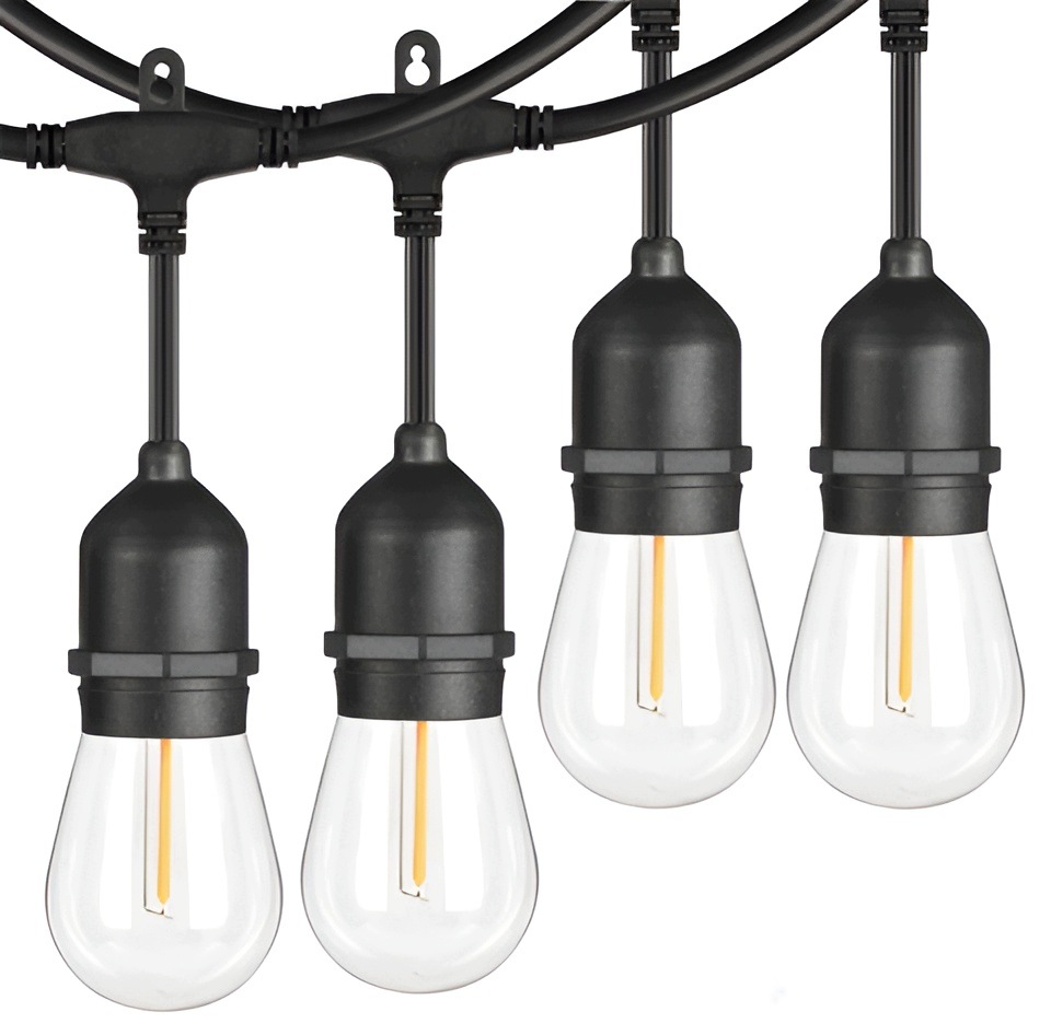 Girlanda Ogrodowa 20m Świetlna Lampki Łańcuch 20x Żarówka LED Żarówki e27