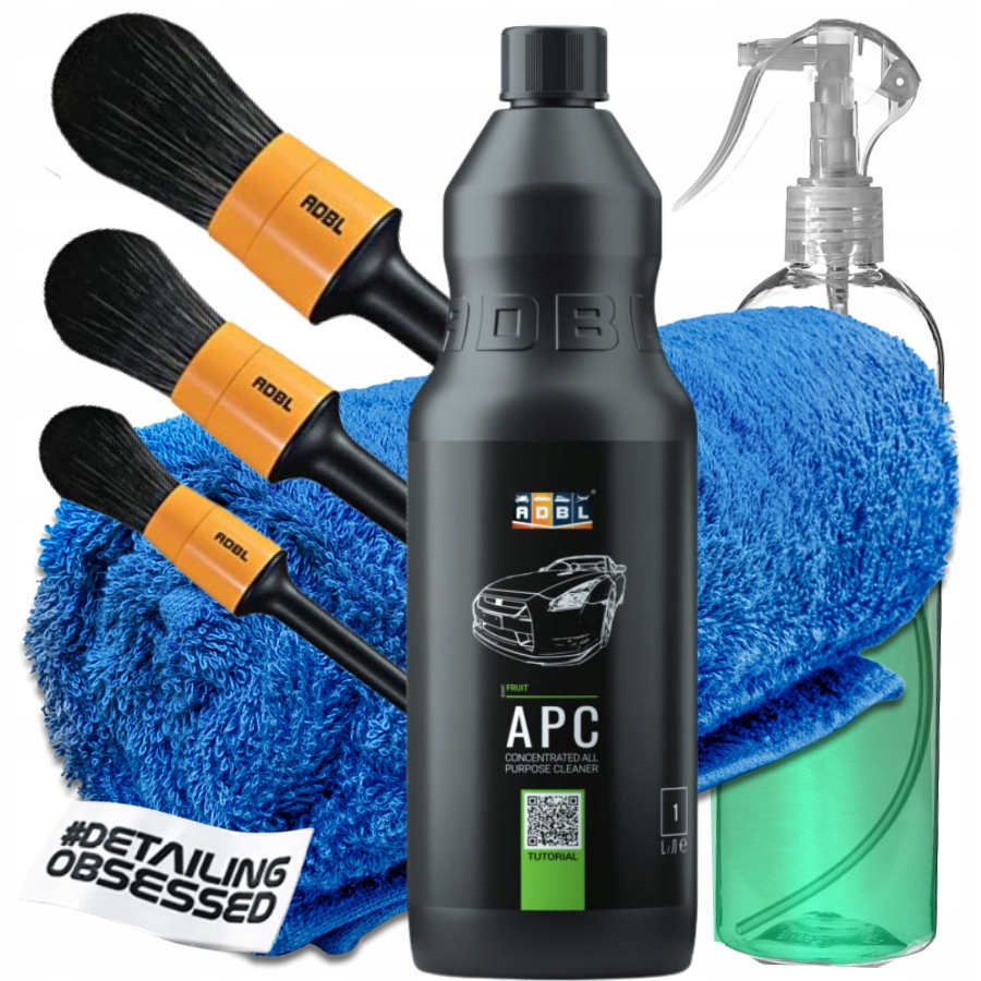 

Zestaw Adbl Apc 1L pędzelki, mikrofibra, butelka