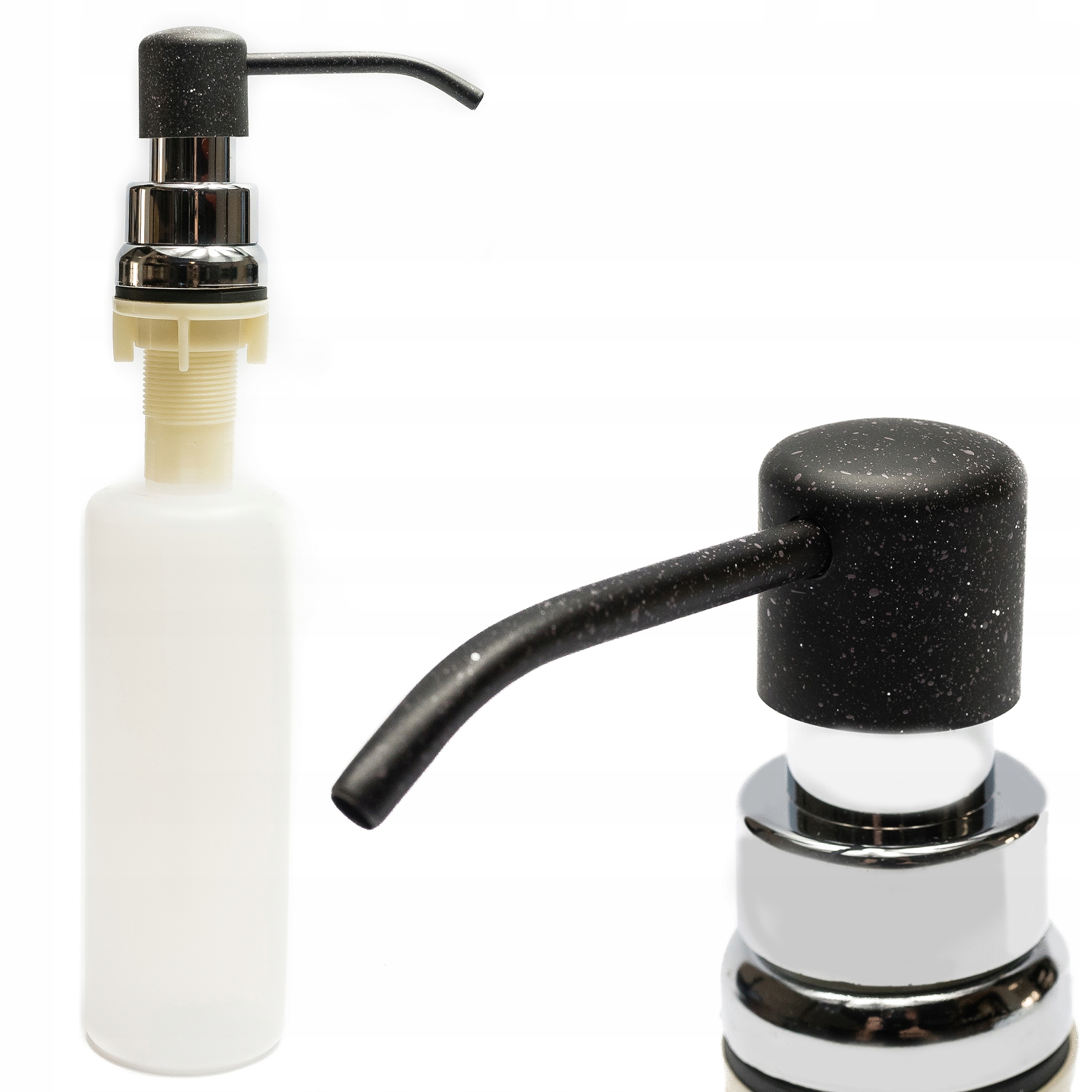 Dozownik do zlewozmywaka zlewu 300ml CZARNY LUCCIO