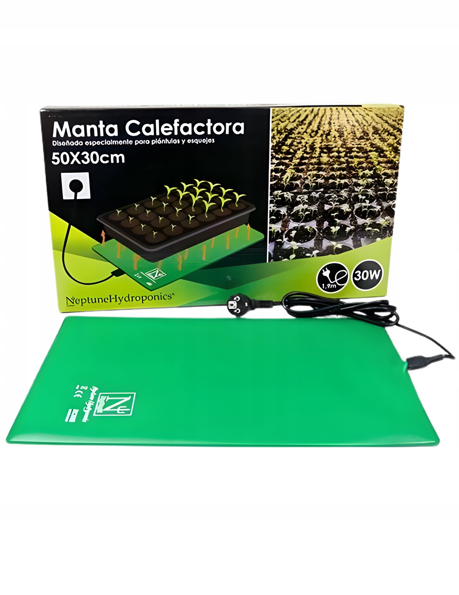 Levně Vyhřívací Podložka 30W 50×30 cm pro propagaci – Neptune Hydroponics