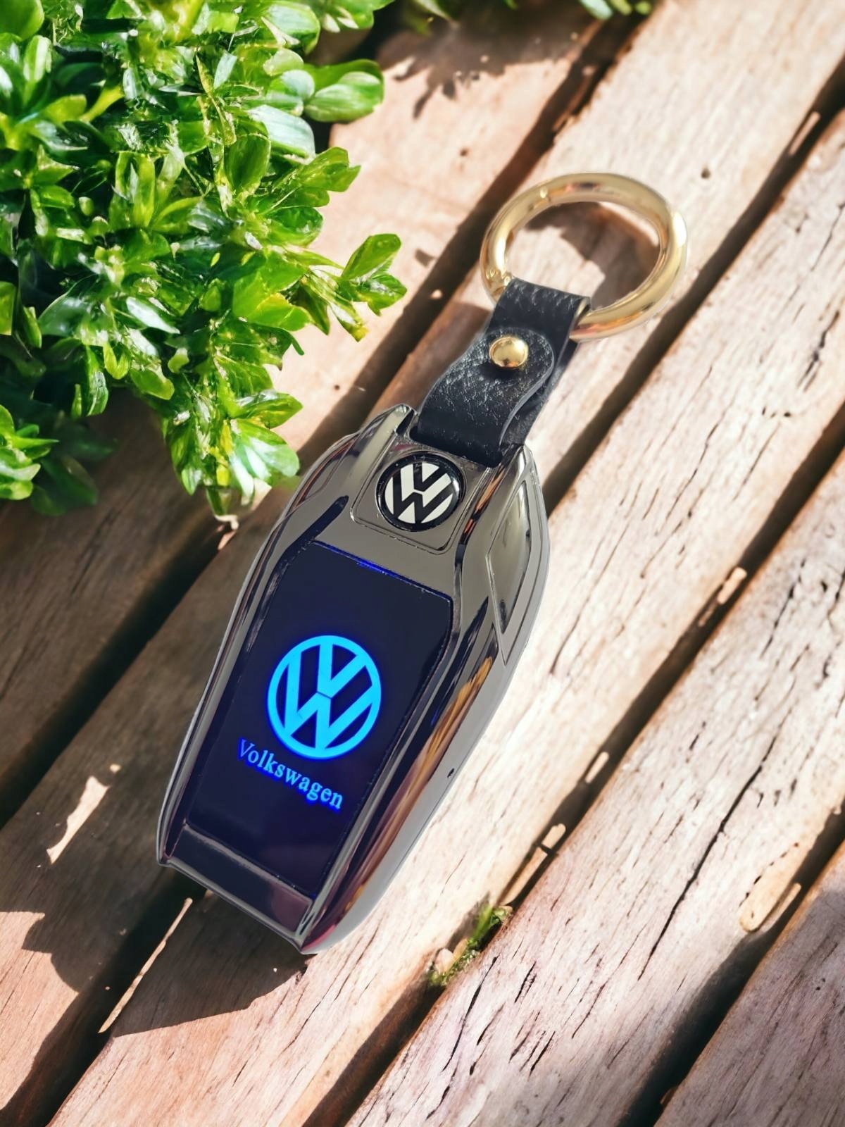 VOLKSWAGEN ZAPALNICZKA ŻAROWA ELEGANCKI BRELOK LOGO LED ETUI KOKARDKA Marka Greifen