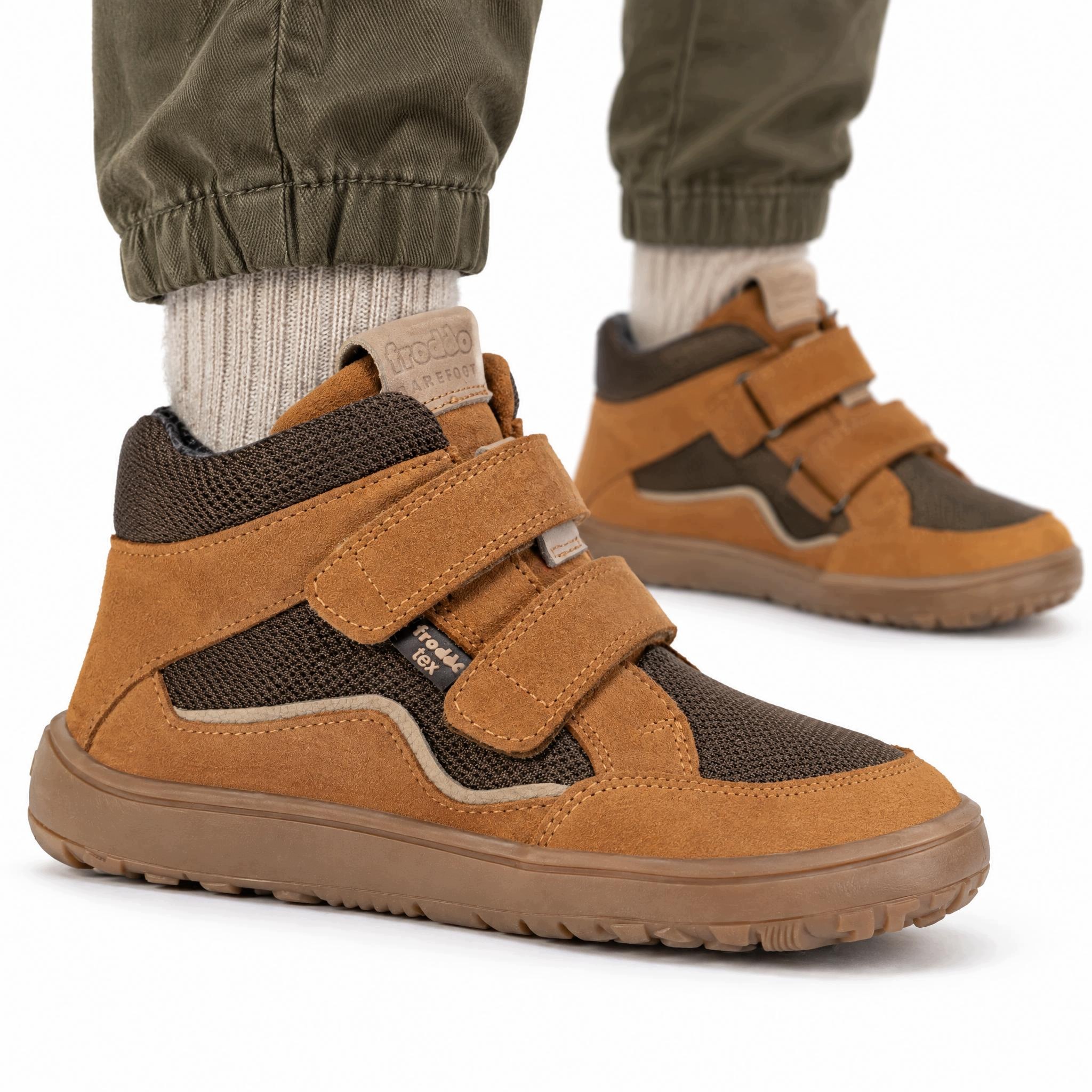 Buty dziecięce zimowe Froddo Barefoot Tex G3110266-4 Autumn Cognac Wysokie