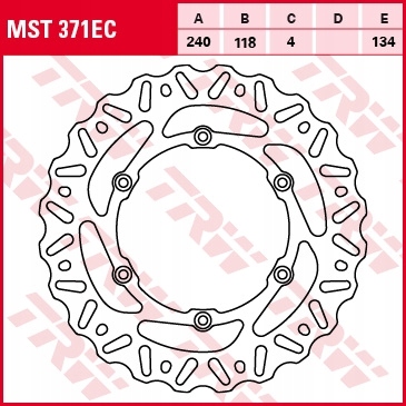 Trw Zf Brzdový Kotúč Zadný Suzuki Rm 125/250 '99-'10, Drz 400 Sm 05-08,