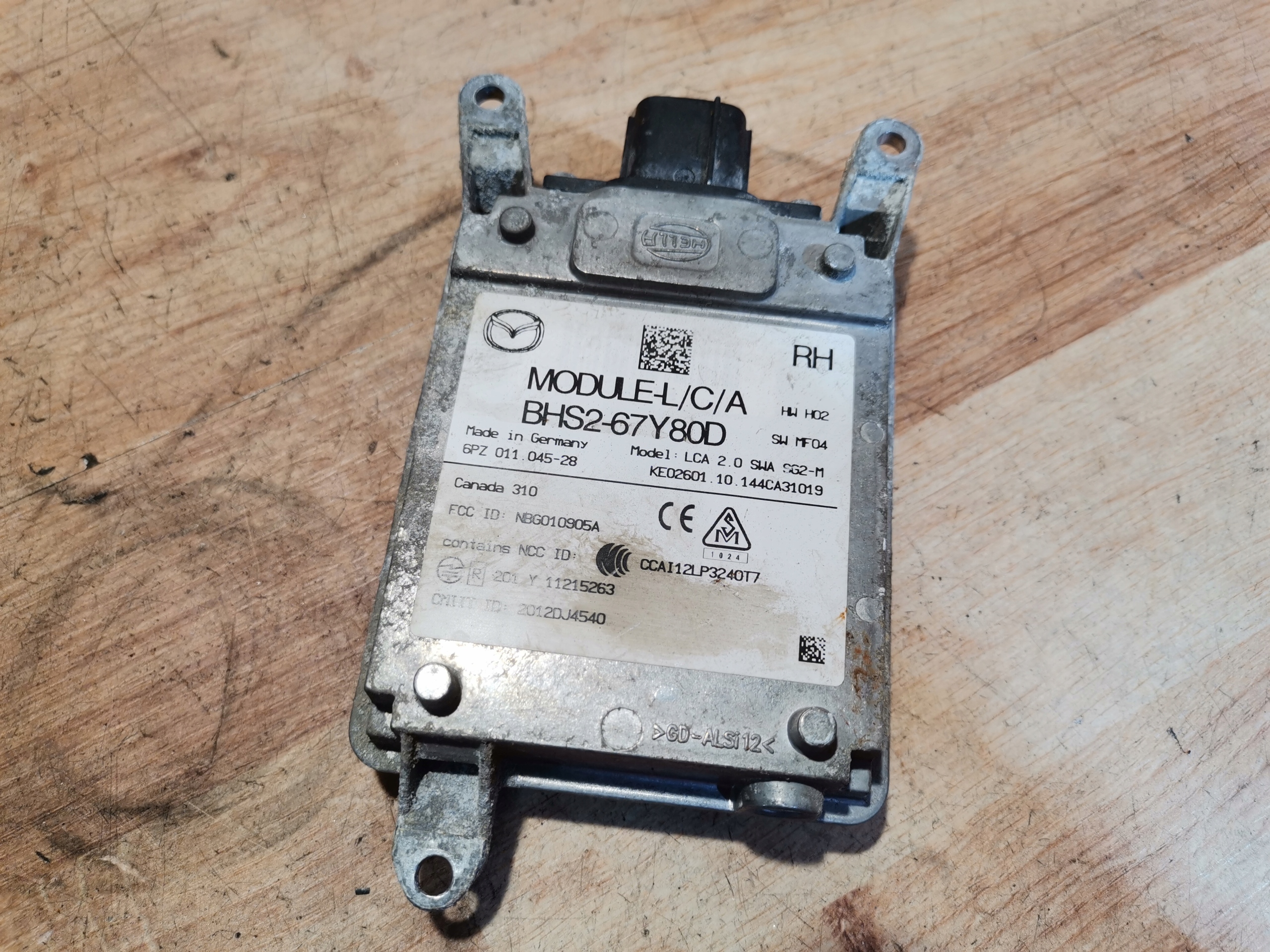 module SENSOR MARTWEGO POLA right rear part MAZDA 3 BM 13- BHS2-67Y80D