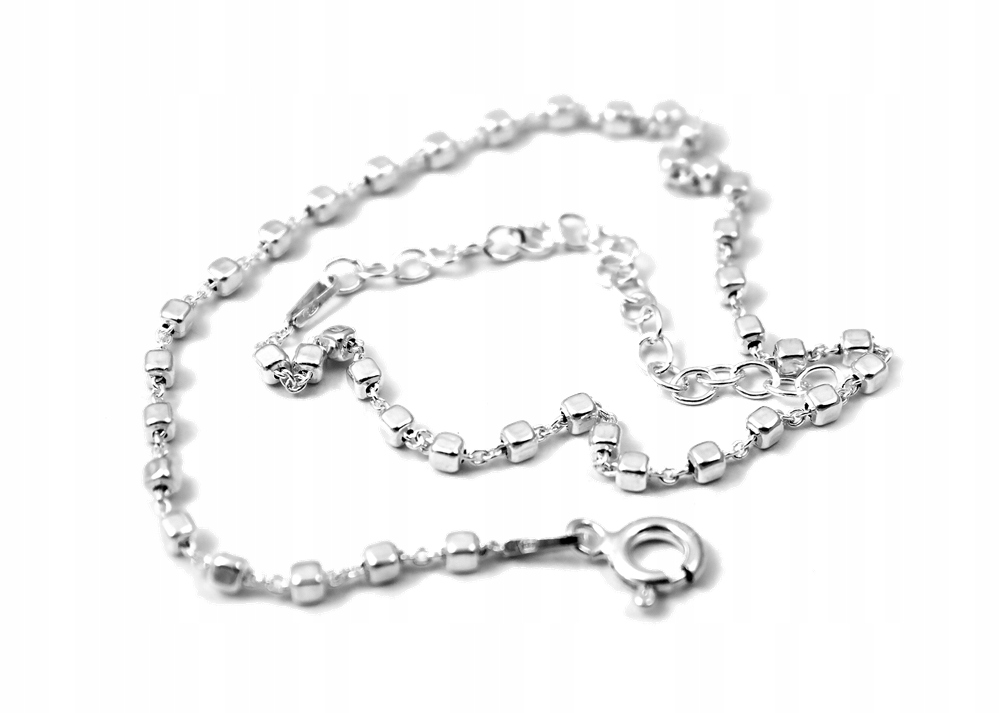 

Srebrna Bransoletka na Kostkę Nogę Włoska Srebro