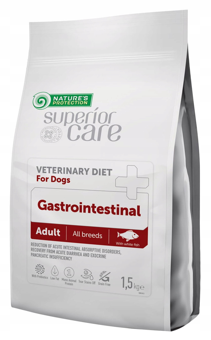 krmivo krmivo Nature's Protection Vet Gastrointestinal pro dospělé bílé ryby 1,5 kg