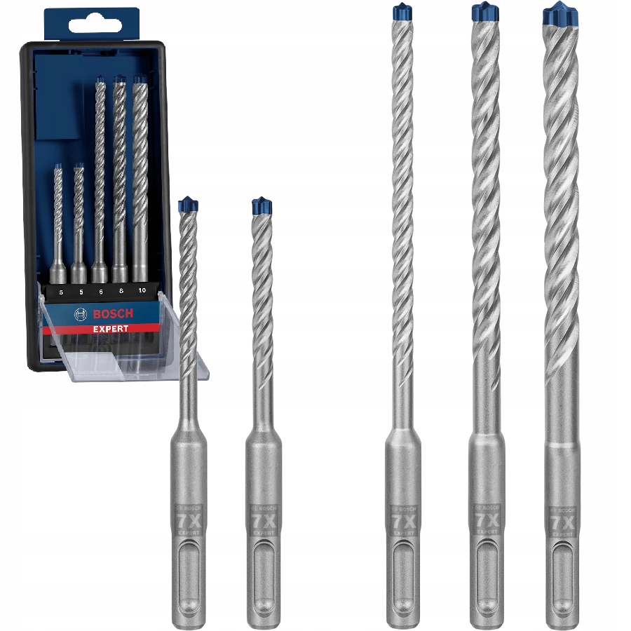

Wiertła Udarowe Expert Sds PLUS-7X 5szt Bosch