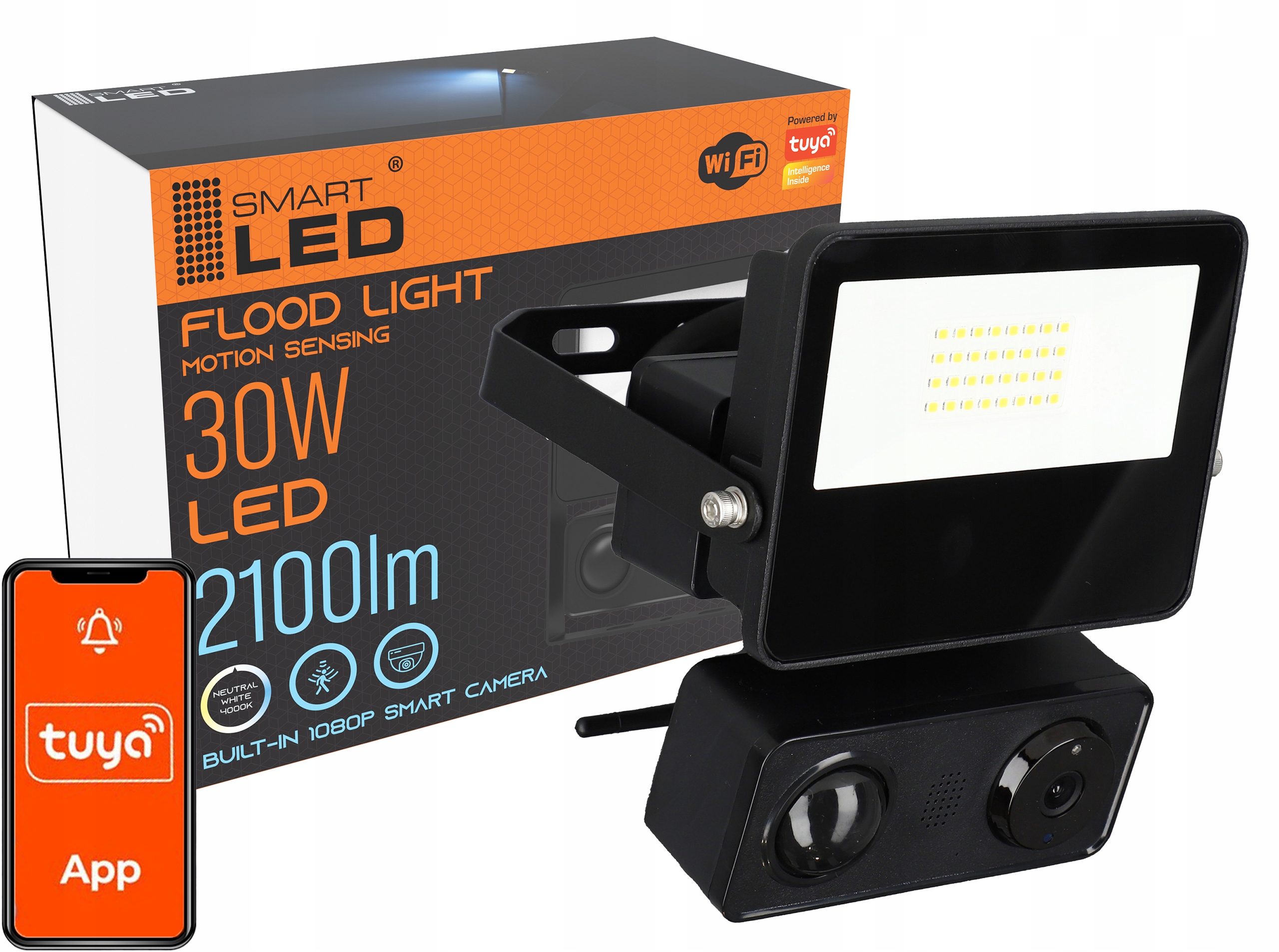 

Kamera Wifi zewnętrzna Hd 1080P halogen Led Tuya