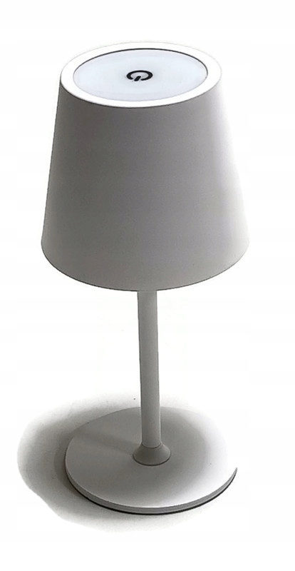 LAMPKA NOCNA STOŁOWA BIURKOWA LED BIAŁA 3W BEZPRZEWODOWA