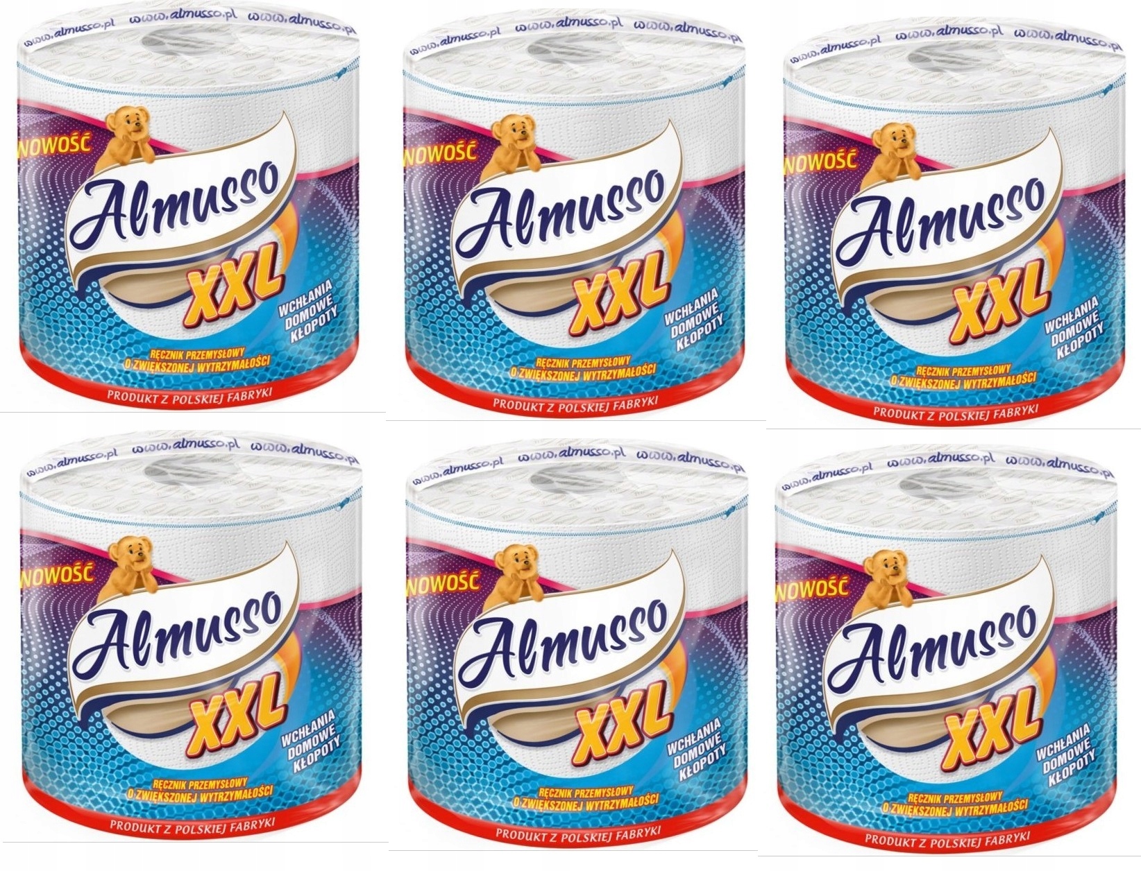 Levně Set 6 x Almusso XXL Papírový ručník