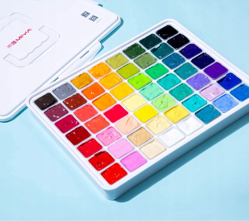 ZESTAW XL FARB GWASZOWYCH GWASZ DO MALOWANIA 56szt Kod producenta ZESTAW FARB GWASZOWYCH