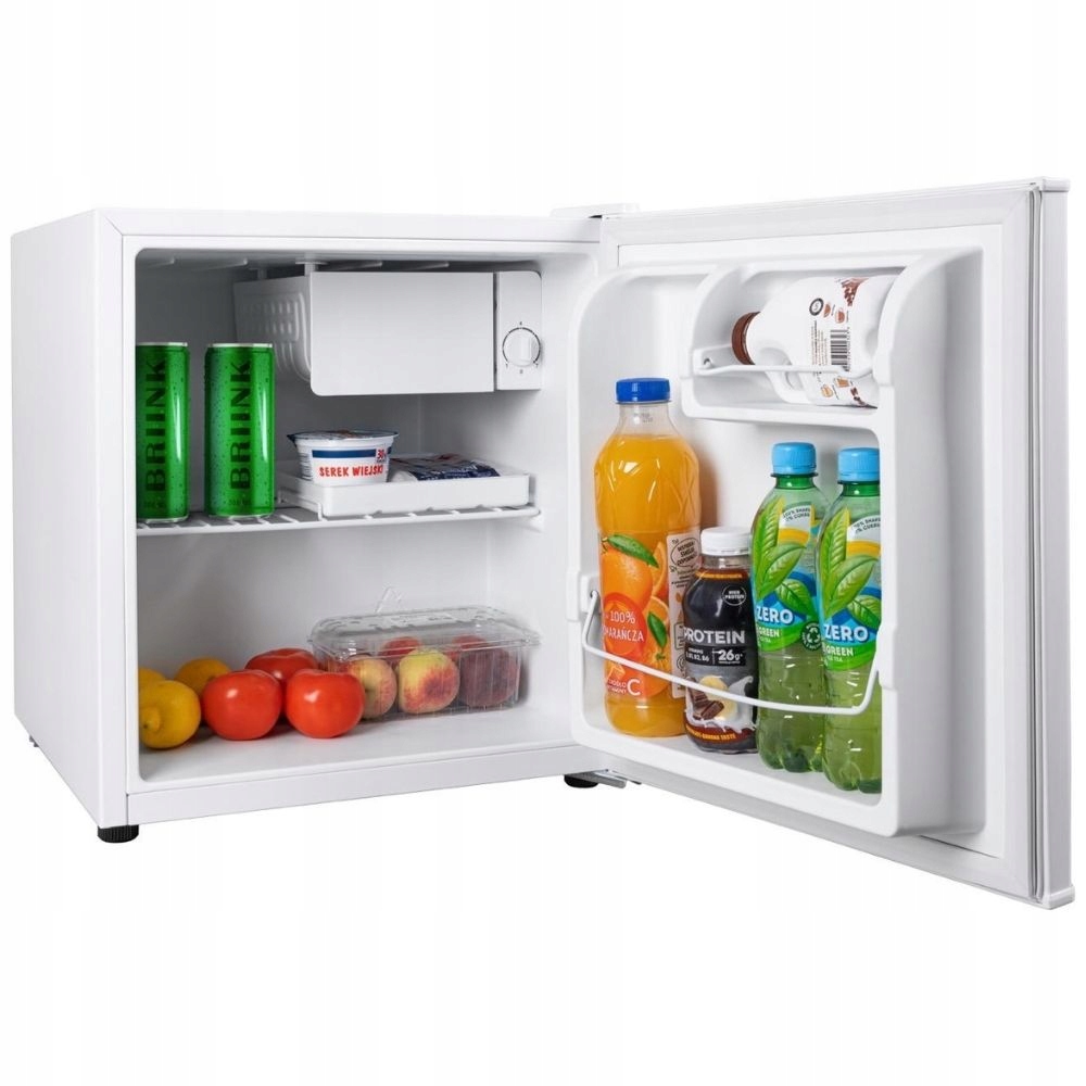 Lodówka Jednodrzwiowa Mała Chłodziarka Podblatowa Hotelowa Stella 45L Biała
