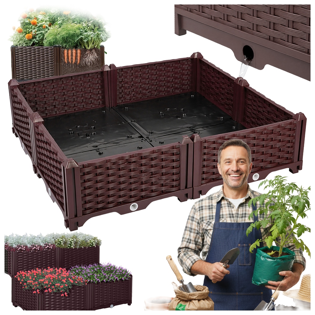 Zahradní Pěstební Truhlík Zeleninový Záhon Záhon Bylinkový Záhon Zelenina Květiny Trvalá