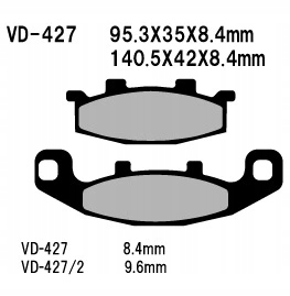 

Klocki Hamulcowe Vesrah VD-427