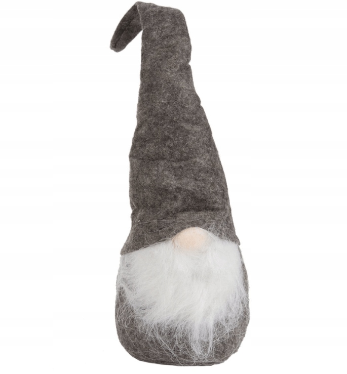 

Skrzat Krasnal Świąteczny Szary Na Święta 30cm