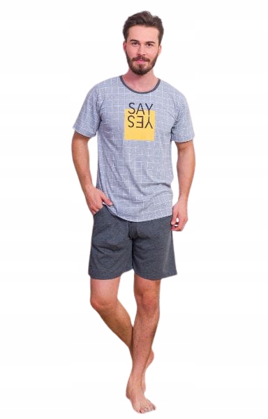 Мужская пижама VIENETTA короткий рукав + шорты XL