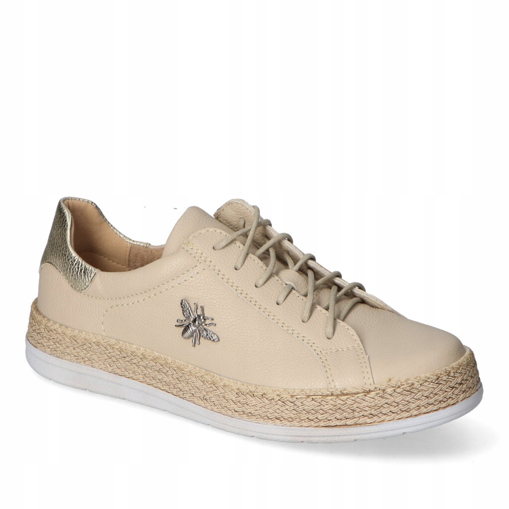 Dámské tenisky Waldi Béžová Floter+Zlato Kožené 37