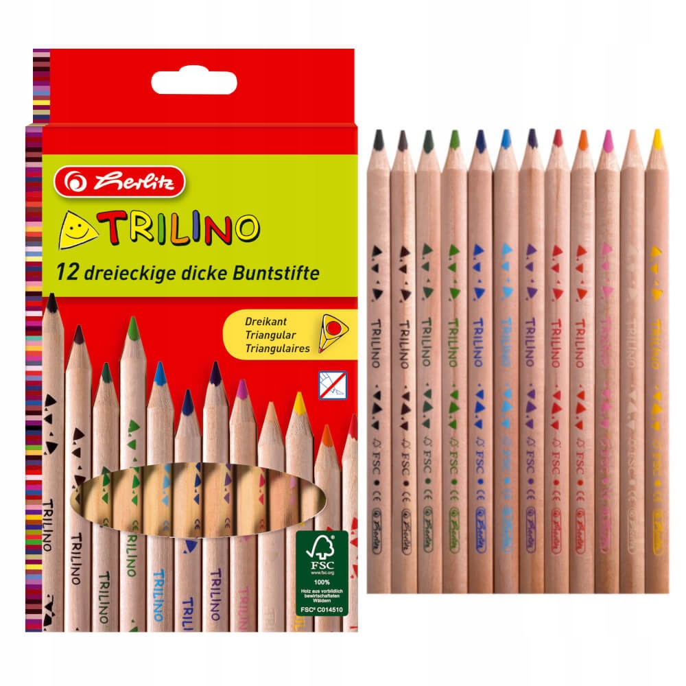 

Kredki Trilino grube trójkątne Herlitz