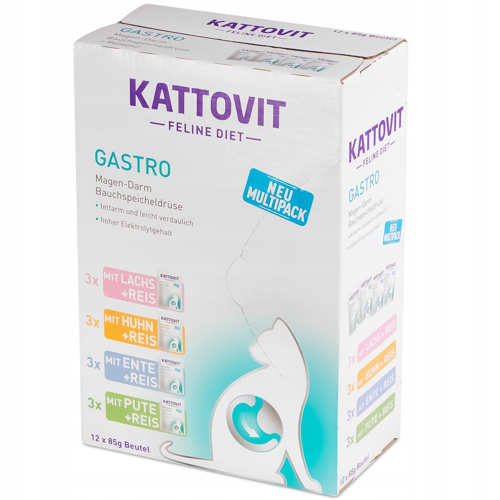 Krmivo Pro Kočky Veterinární Dieta Na Žaludek Střeva Slinivka Břišní 12X85 G