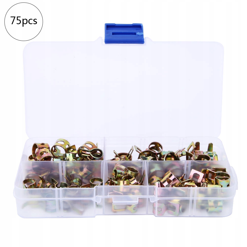 Sprężyna Węża Paliwowego Zestaw Zacisków Rur Próżniowych 75 Szt 6-10 MM