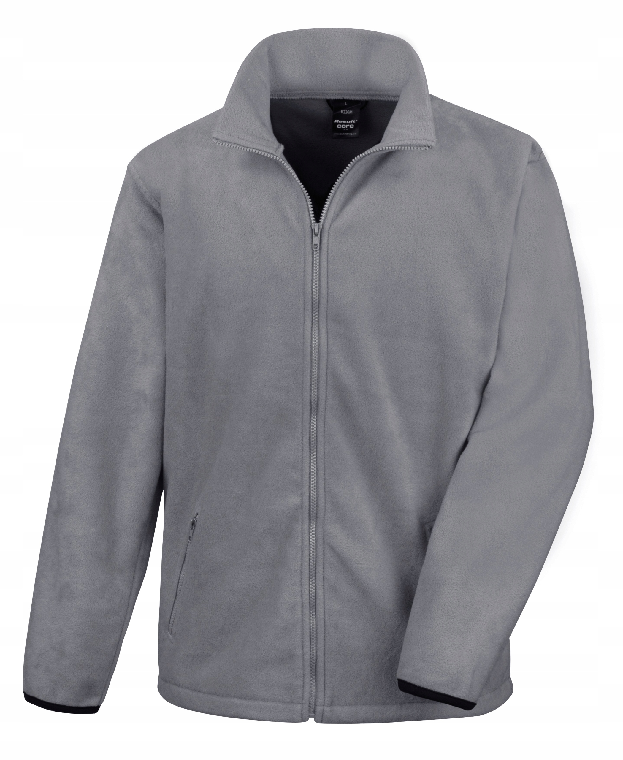 Fleecová Mikina pánský Fit s vysokým límcem šedý vel. 3XL