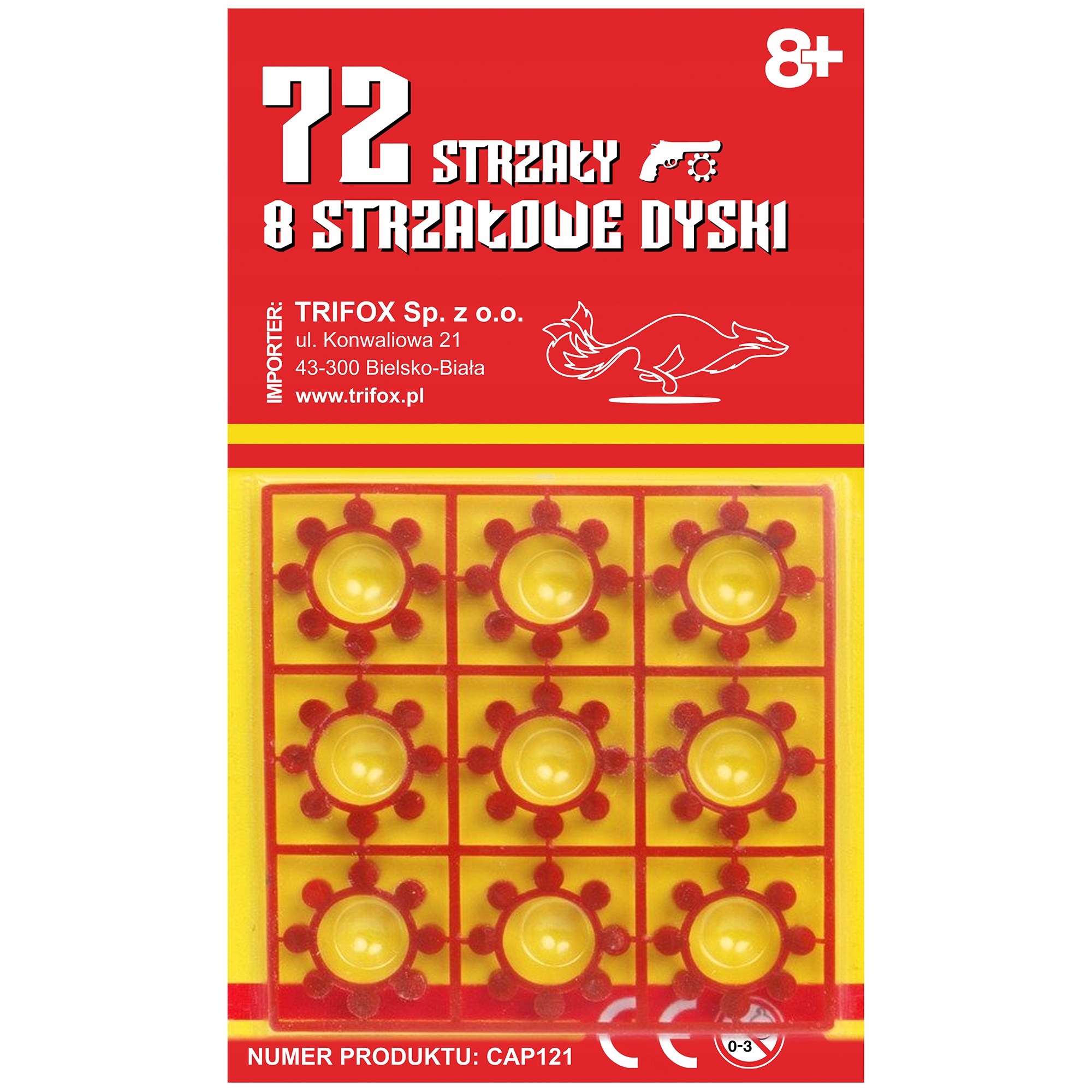 KAPISZONY HUKOWE SPŁONKA 8 STRZAŁÓW NABOJE DO PISTOLETU 10 SZT 720 STRZAŁY Rodzaj pistolety