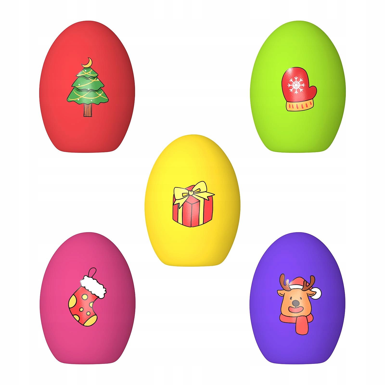 Topwe Hračka Pro Psy Pískací Hračka Latexový Míček na hraní 5 Kusů Barevné