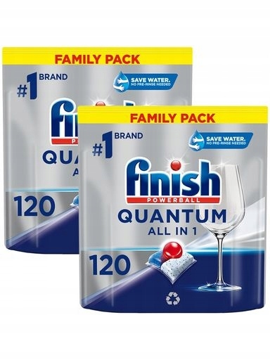Levně Finish Quantum kapsle do myčky nádobí Fresh 2x120 ks