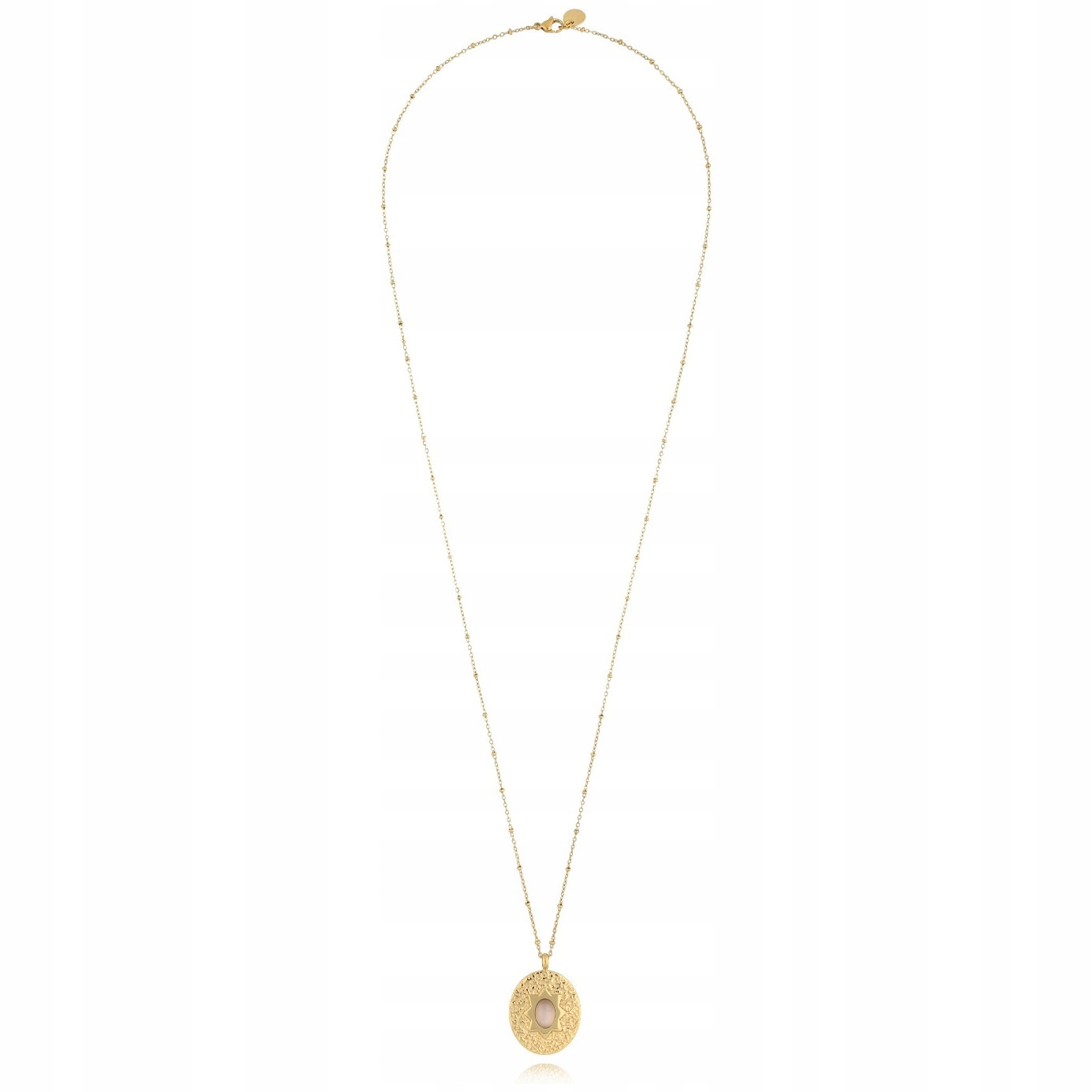 Náhrdelník By Dziubeka zlatý achát 80 cm