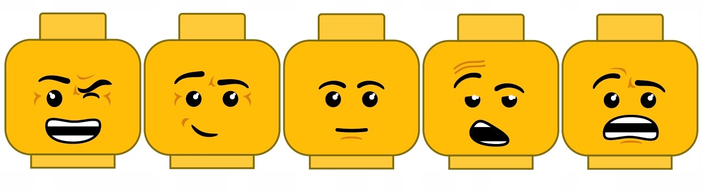 NAKLEJKA NA ŚCIANĘ NAKLEJKI LUDZIKI Z KLOCKÓW