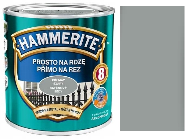 

Hammerite Prosto Na Rdze Półmat Szary 0,7L