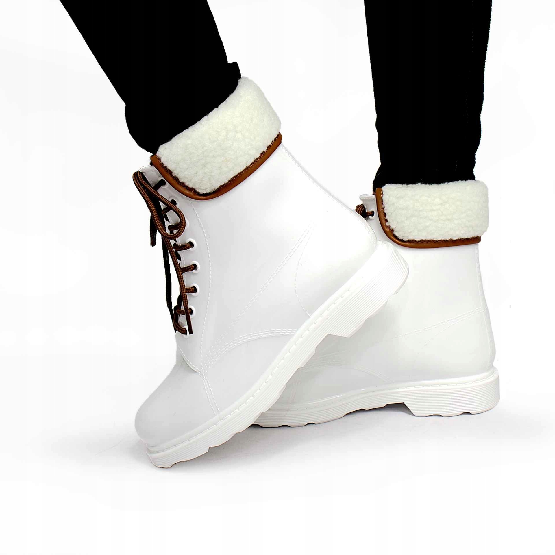 Dámské zateplené holínky Holínky, bílé, velikost 38