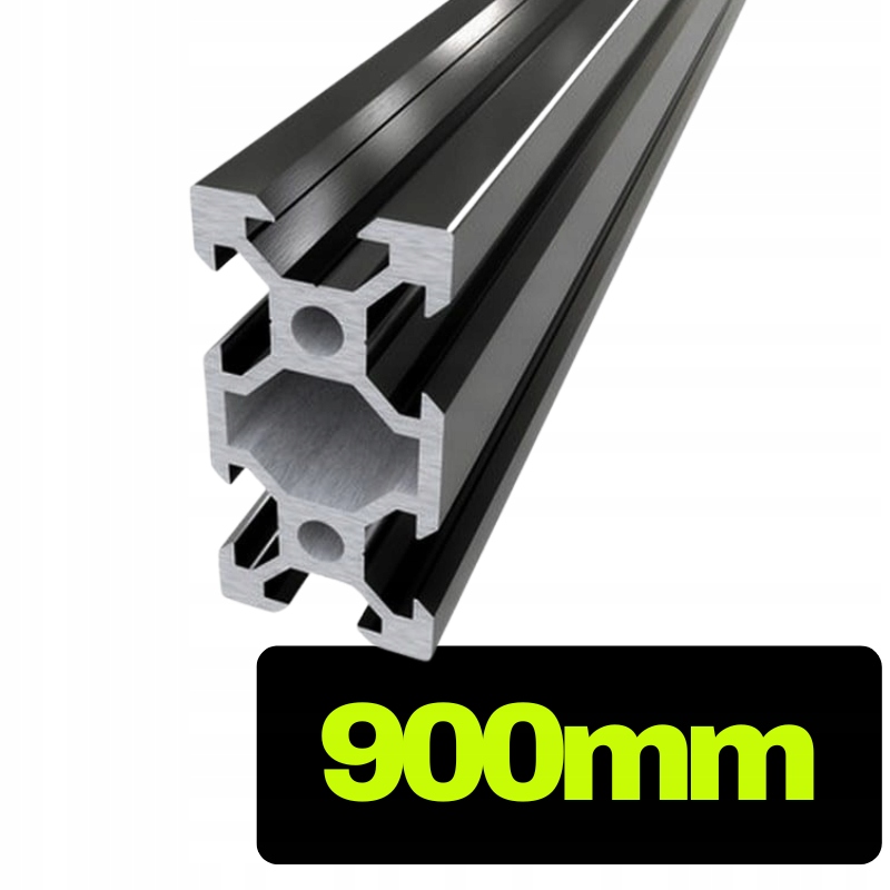 Profil aluminiowy konstrukcyjny V-Slot 2040 90 cm czarny T6 20x40